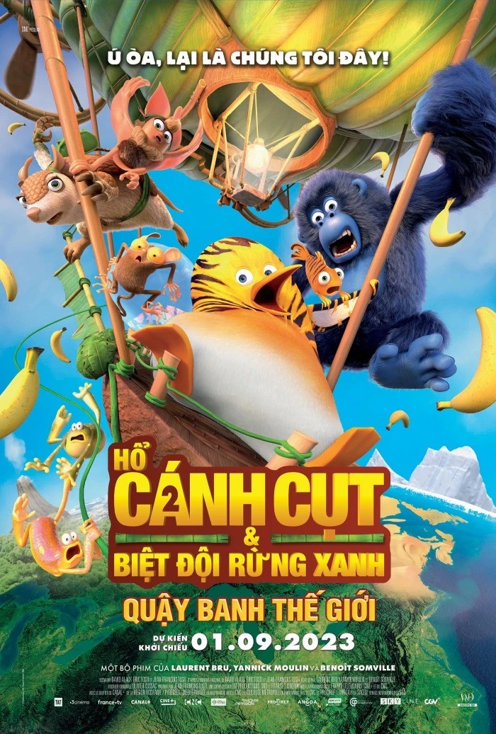 Phim Hổ Cánh Cụt Và Biệt Đội Rừng Xanh 2: Quậy Banh Thế Giới - The Jungle Bunch 2: World Tour (2023)